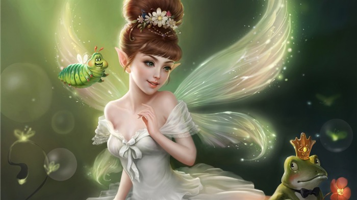 Imagem do papel de parede de Fairy-Cartoon HD Visualizações:8998