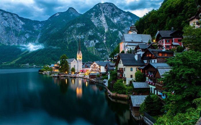 hallstatt autriche-Photo HD Fond d'écran Vues:18630