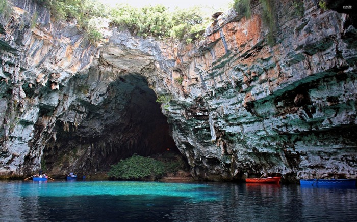 grotte de Melissani-Photo HD Fond d'écran Vues:11206