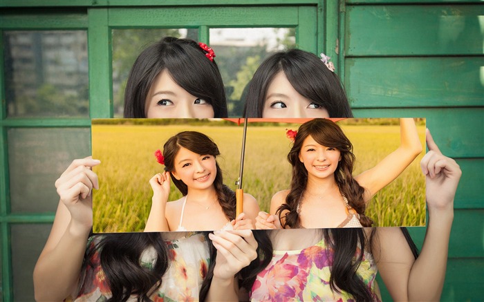 Chinese twins beauty girls photo HD wallpaper 06 Views:7531 Date:2015/4/4 1:49:18