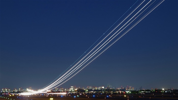 La lumière City Night-Windows 10 Fond d'écran Vues:20722