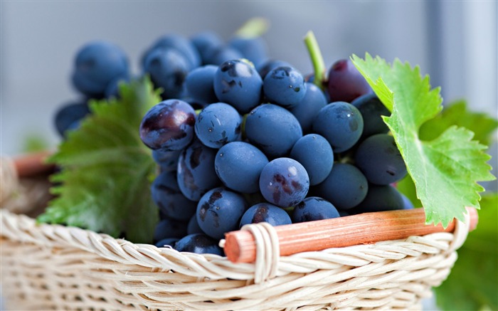 grapes basket-High Quality HD Wallpaper Views:11960 Date:2015/4/4 22:29:56