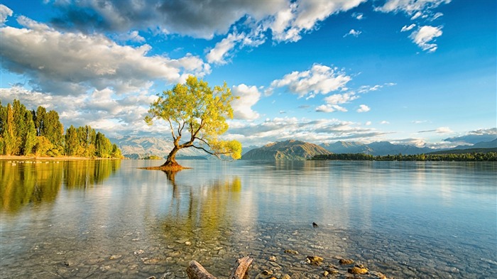 Nova Zelândia ilha lago wanaka-Natureza HD Wallpaper Visualizações:24176