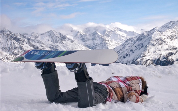 Papel de parede de esportes extremos de snowboarding surpreendente 12 Visualizações:8366