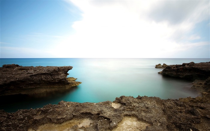 穏やかな海の風景-HDデスクトップの壁紙 ブラウズ:10444