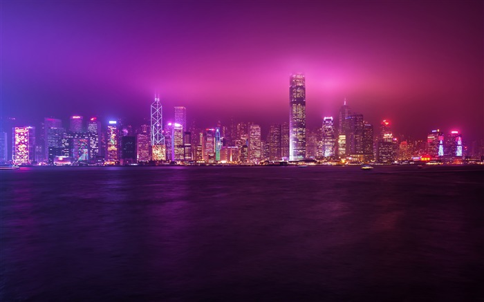 hong kong night cities-Scenery HD Wallpaper Views:11443 Date:2015/5/25 8:57:23