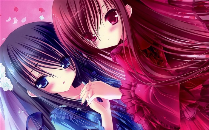 kawaii anime girl friend person-Design Fondo de escritorio HD Vistas:20812