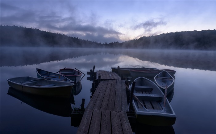 humeantes mañanas barco-HD Photo Wallpaper Vistas:8075