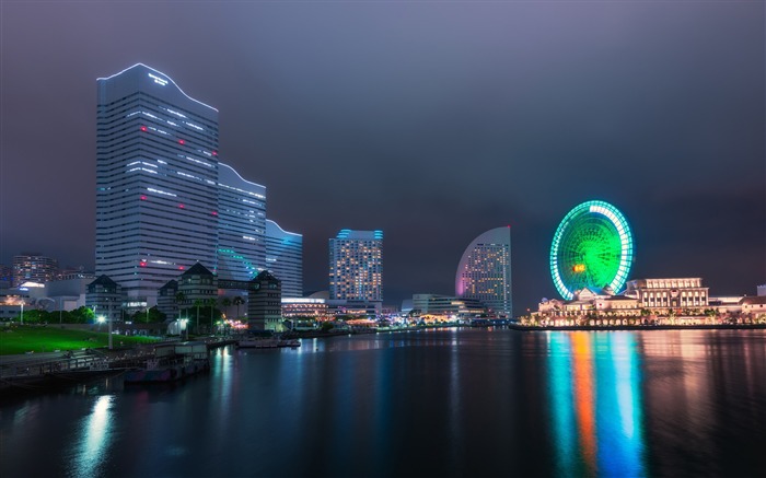 yokohama ferris wheel-Scenery HD Wallpaper Views:9108 Date:2015/5/25 9:11:50