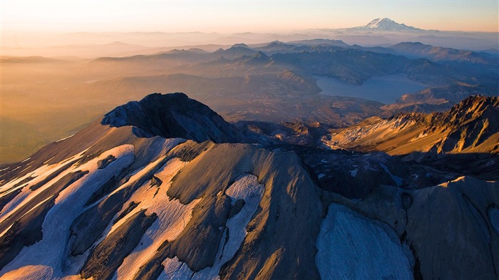 Nieve alpina y hielo fusión-2015 Bing tema fondo de pantalla Vistas:8679