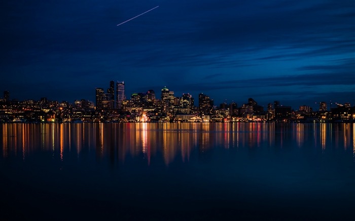 cielo nocturno luces-Ciudades HD Wallpapers Vistas:16288