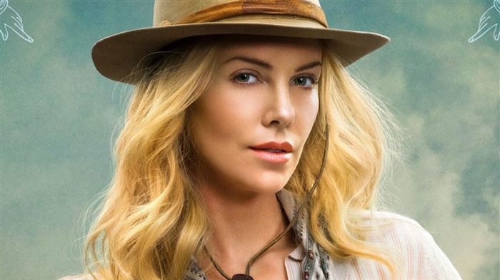 Charlize Theron White Hat-photo HD fond d'écran Vues:10153