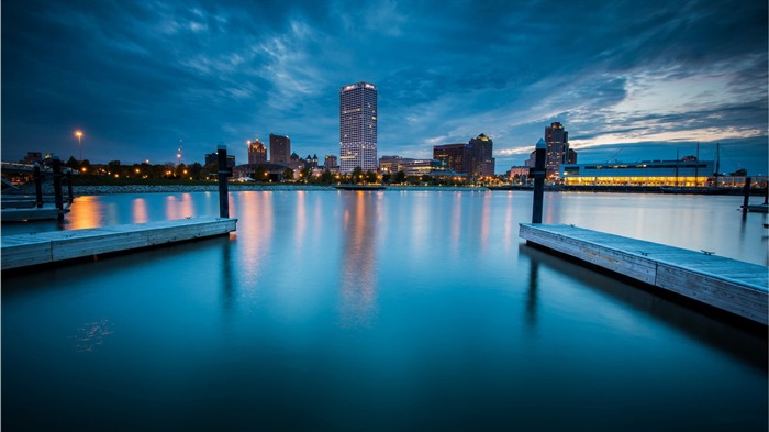 Milwaukee Skyline-Haute Qualité Fond d'écran Vues:8418