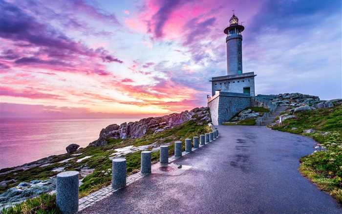 Punta Nariga Espagne Phare-Photoshoot HD Fond d'écran Vues:12391