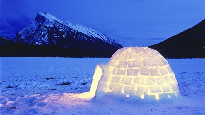 Immobilier Igloo neige-Photoshoot HD Fond d'écran Vues:13349