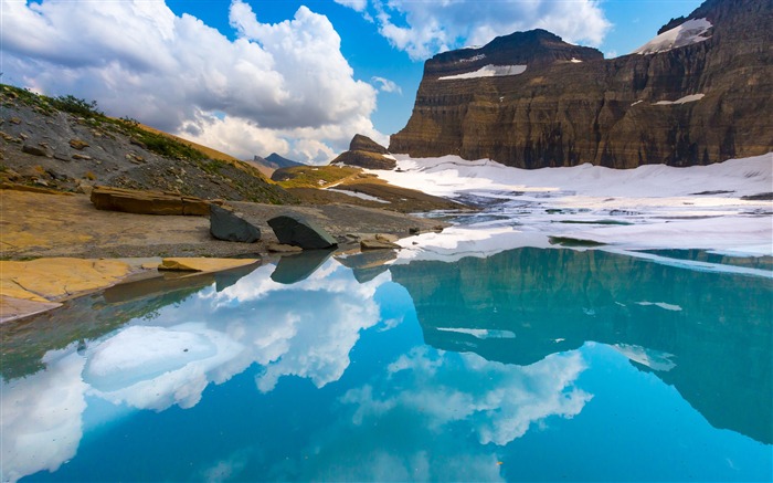 Ciel Reflet sur le lac-Photoshoot HD Fond d'écran Vues:7380