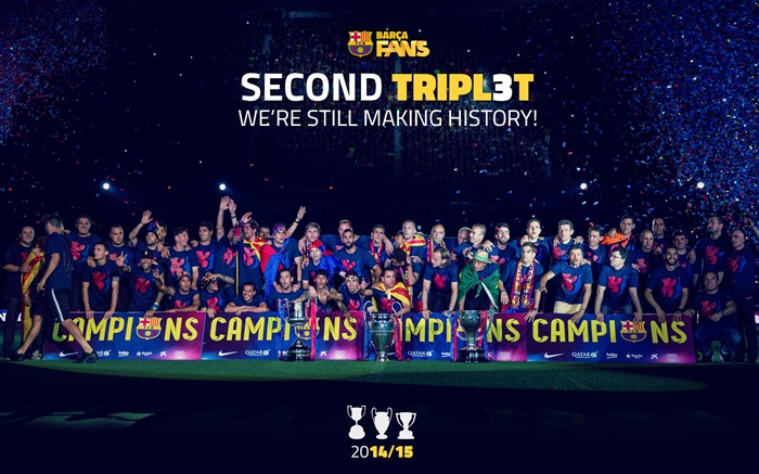 Fundo de futebol FC Barcelona Football Club 2015 HD Visualizações:41868