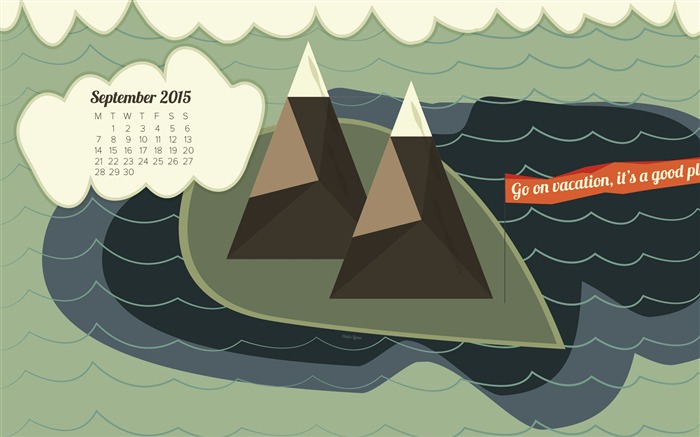 Take A Smashing Vacation-September 2015 Calendar Wallpaper Vistas:8179