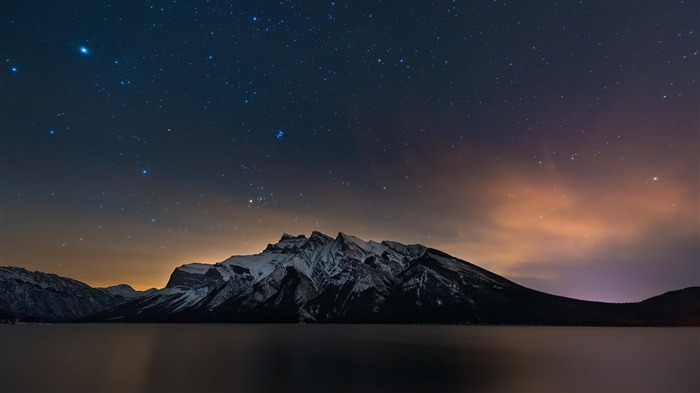 alberta montaña lago canadá-Naturaleza fondo de pantalla HD Vistas:10279