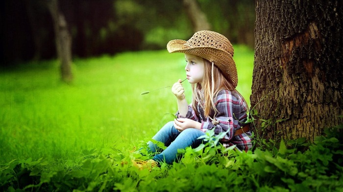 cowboy mignon fille-photo fond d'écran Vues:7774