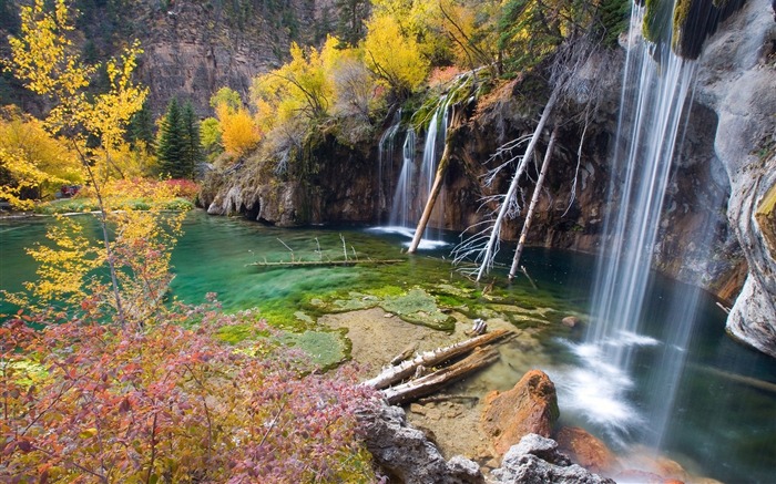 accrochant lac ressorts de Glenwood-Fond d'écran Paysage Vues:8100