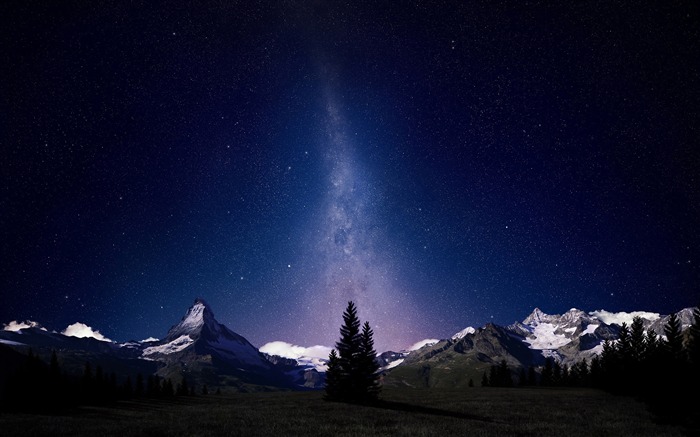 milky way august sky-Scenery HD Wallpaper Views:8889 Date:2015/8/18 7:07:41