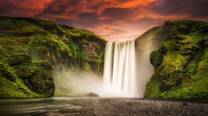 Skogafoss cascade islande-Nature HD Fonds d'écran Vues:10384