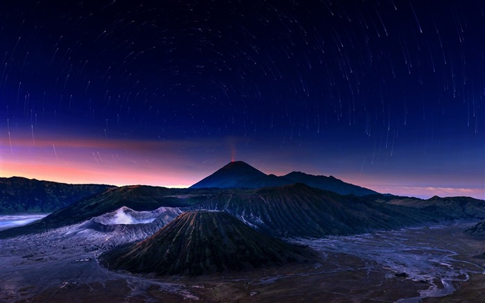 las estrellas noche cielo-Naturaleza fondo de pantalla HD Vistas:10484