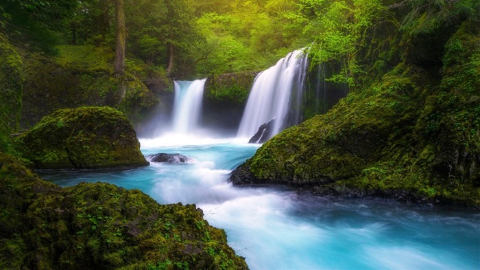 washington river waterfall-Nature fondo de pantalla HD Vistas:11173