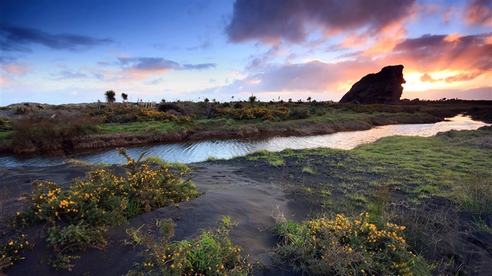 Nature River Sunset-scenery HD Wallpaper Views:8260 Date:2015/9/22 8:01:43