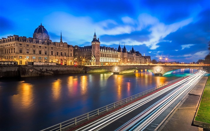 Fondo de Pantalla de París Río Seine-Viajes Vistas:11515