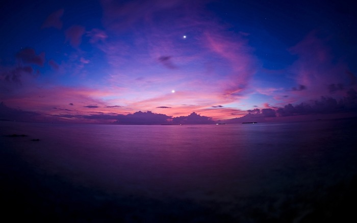 美しい紫色の夕日-写真の壁紙 ブラウズ:11950