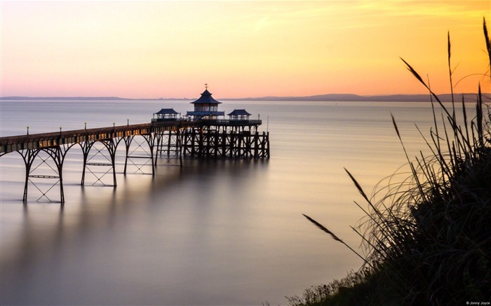 Papel de Parede Clevedon Pier-Windows 10 Visualizações:14321