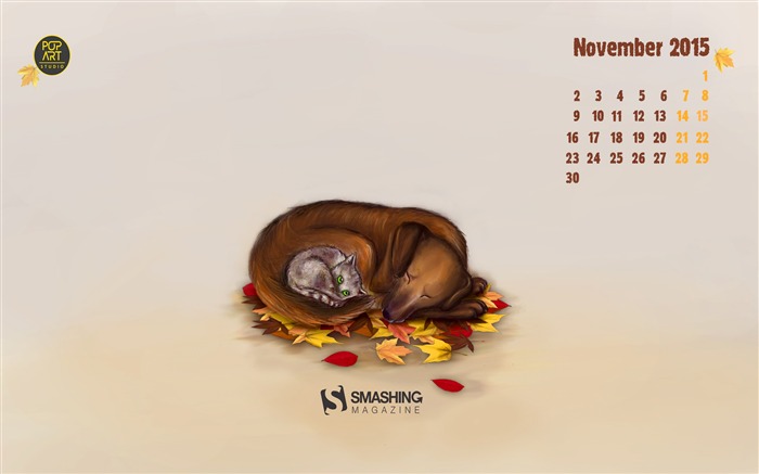 Cozy November-November 2015 Calendar Wallpaper Views:6853 Date:2015/10/31 8:39:19