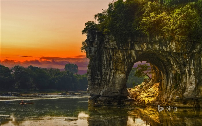 Elephant Trunk Hill Guilin-Octobre 2015 Bing Fond d'écran Vues:11308