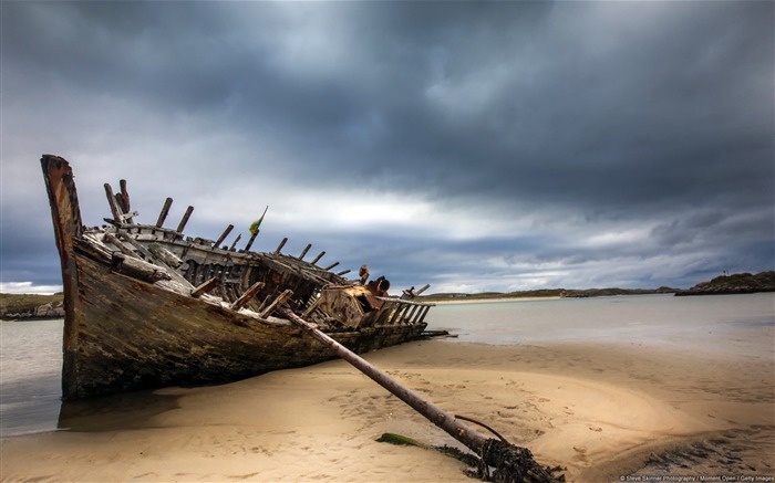 Irlanda naufragio-Windows 10 fondo de pantalla Vistas:14589