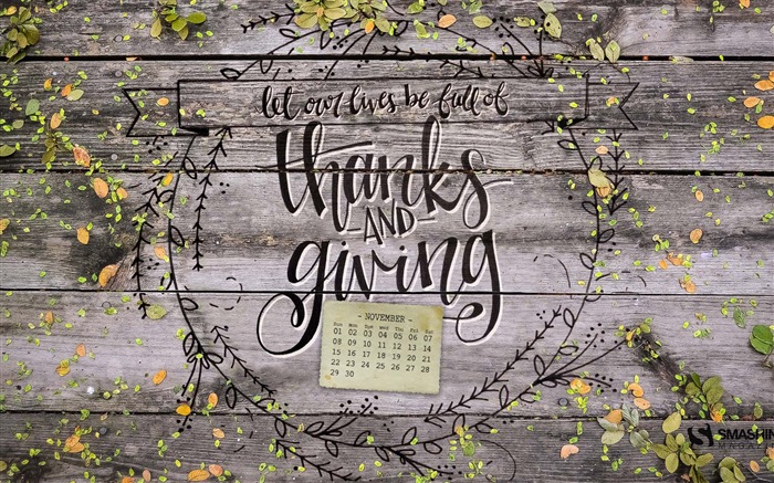 Thanks Giving-November 2015 Calendar Wallpaper Views:5885 Date:2015/10/31 8:50:02