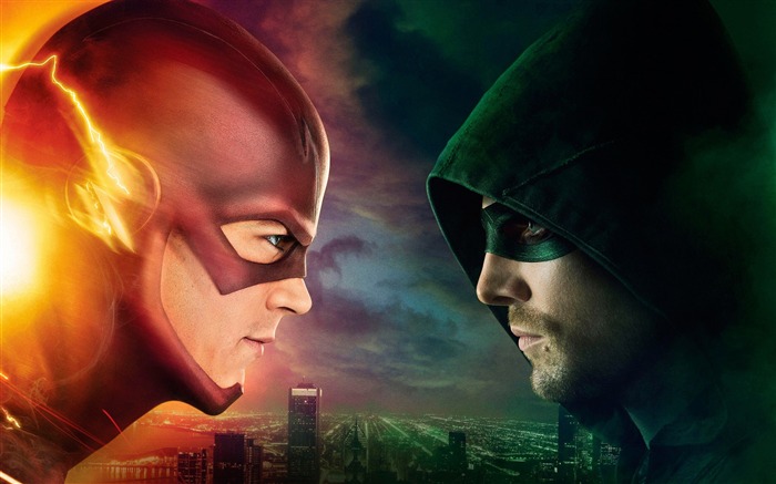 Flash vs arrow - Papel de Parede de Alta Qualidade Visualizações:12226