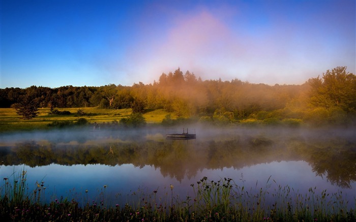 lago nevoeiro-Paisagem HD Wallpaper Visualizações:7824