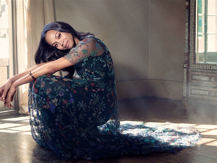 Actrice Zoe Saldana-beauté photo fond d'écran Vues:9726