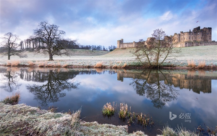 Castelo de Alnwick da Grã-Bretanha - novembro de 2015 Papel de parede do Bing Visualizações:8416