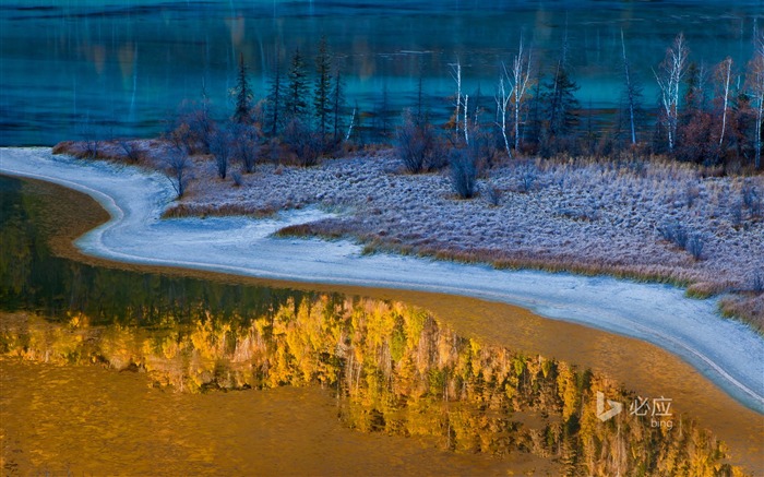 China Xinjiang Kanas National Park - novembro de 2015 Bing Wallpaper Visualizações:10391