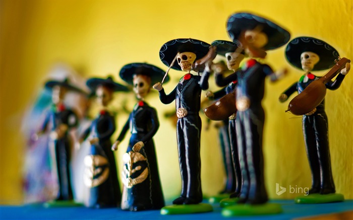 Figuras do dia das mortes calaca - novembro de 2015 Bing Wallpaper Visualizações:6468