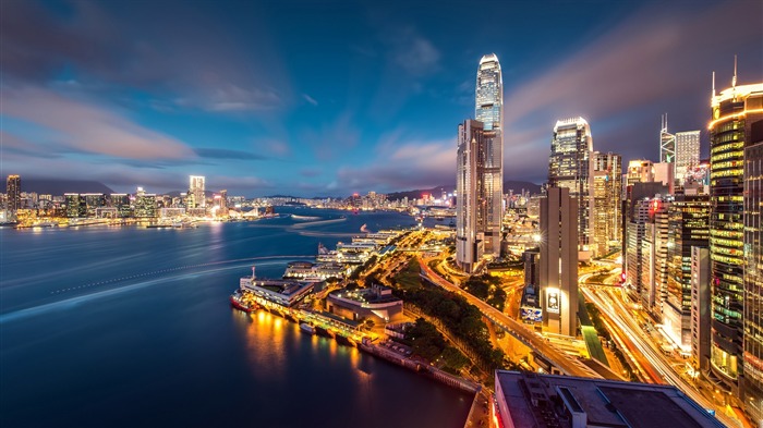 Hong kong harbour night-Cities HD Wallpaper Views:10207 Date:2015/11/9 7:16:53