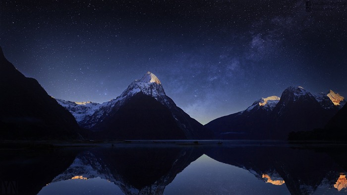 Montagne manière laiteuse-HD Widescreen Fond d'écran Vues:8889