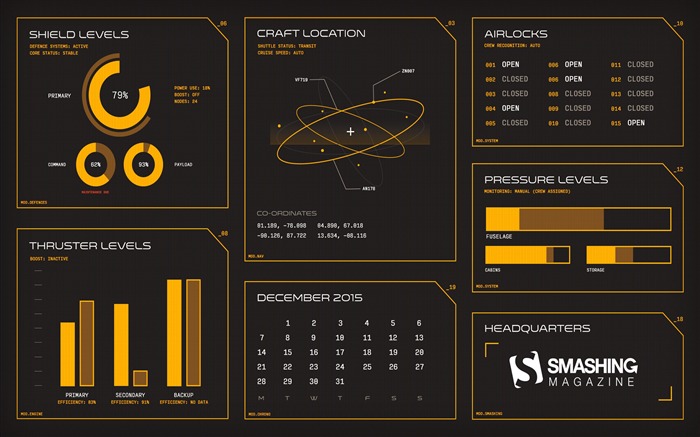 Sci fi ui-Décembre 2015 Calendrier fond d'écran Vues:10225