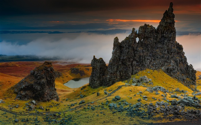 Escocia hermoso paisaje-naturaleza foto fondo de pantalla HD Vistas:10843