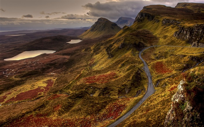 スコットランドの道路風景-自然写真のHDの壁紙 ブラウズ:8695