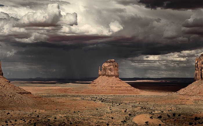 Tempête dans Monument Valley-Novembre 2015 Bing Fond d'écran Vues:9968