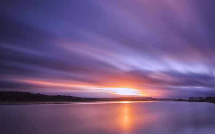 Sunset rivière Clyde-HD Widescreen Fond d'écran Vues:7913